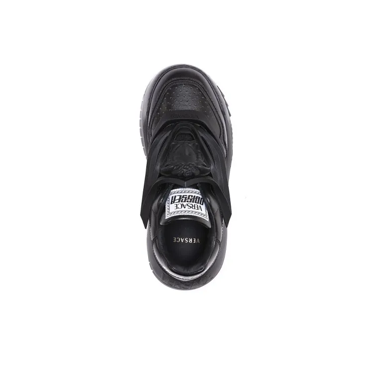 VERSACE Odissea Caged Rubber Medusa Black-3