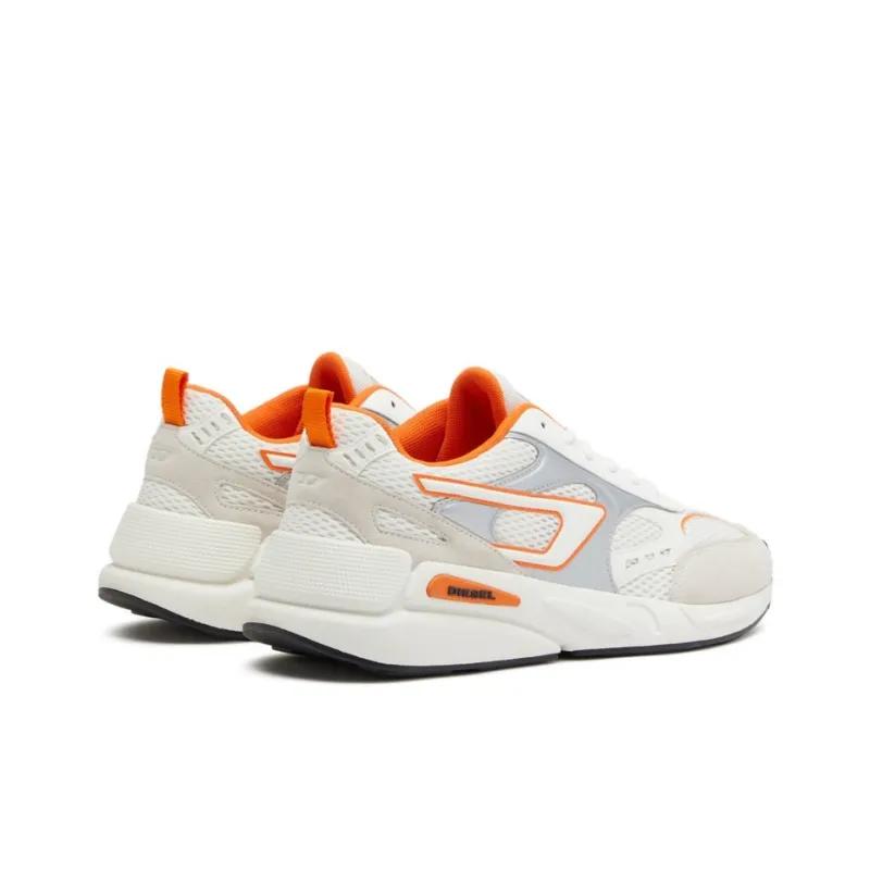 DIESEL Low Top Sports Lifestyle Casual Shoes Men's White Orange-2