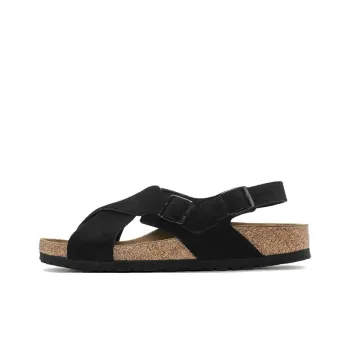 Birkenstock Tulum Suede Leather Narrow Fit Sandals 'Black' Women's