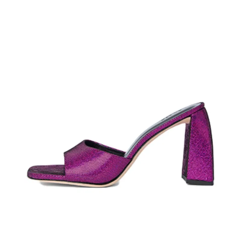 By Far Michele Slide Slippers Women's Purple-0