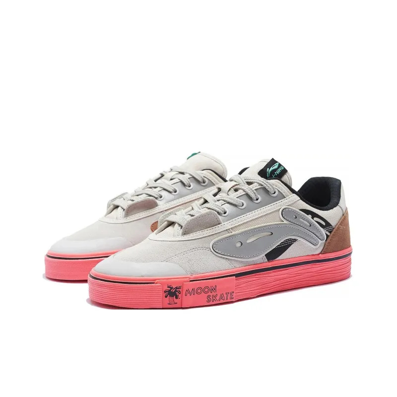 STEVEN HARRINGTON x LiNing Low Top Skateboard Shoes Men's White Pink-1
