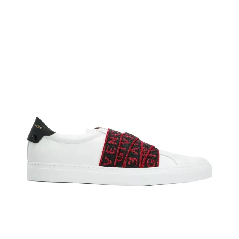 Givenchy Low Top Skateboard Shoes Men's White Red Black-1
