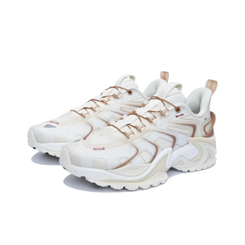 Soulland x LiNing Cat Paw ACE Cushioning Anti Slip And Wear Resistant Low Top Sports Casual Shoes Men's White Brown-2