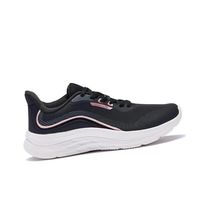 361° Cushioning, Slip Resistant, And Abrasion Resistant Low Top Running Shoes Women's Black-1
