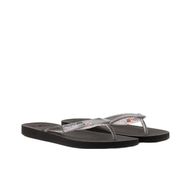 DIESEL Other Flip Flops Women's Silver Black-2