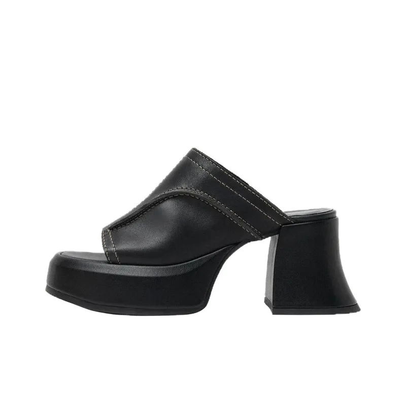 MIISTA Slide Slippers Women's Black-0