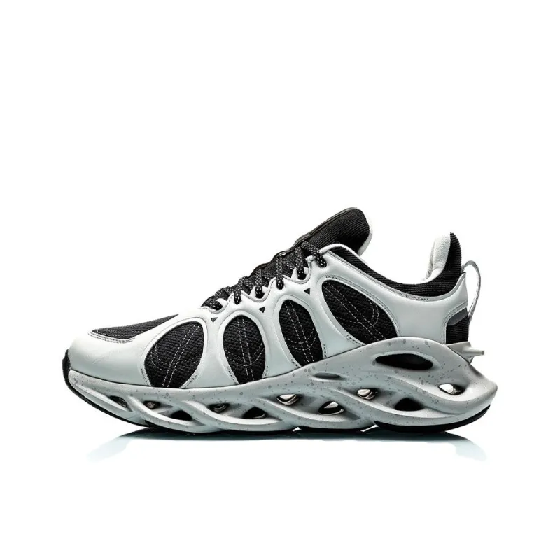 LiNing Curved ACE Cushioning Breathable Lightweight Low Top Running Shoes Men's-0