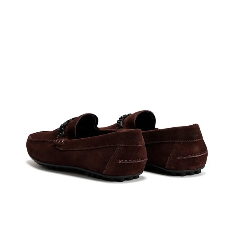 EMPORIO ARMANI Loafers Men's Red Brown-3