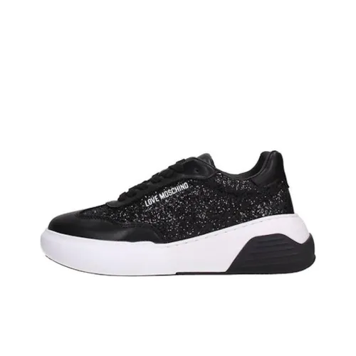 LOVE MOSCHINO Warm Low-Top Sports Casual Shoes Women's Black