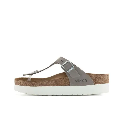 Birkenstock Flip Flops Unisex Gray Regular