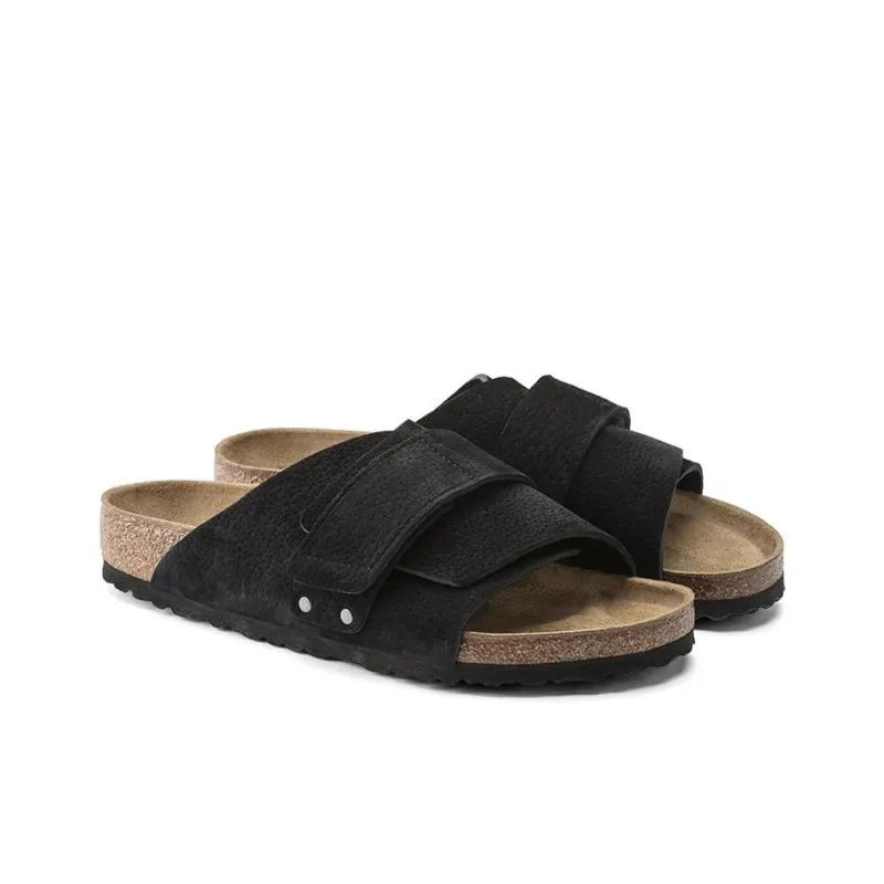 Birkenstock Kyoto Nubuck Sandals 'Desert Buck Black'-2