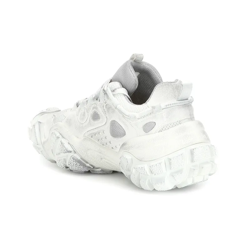 Acne Studios Bolzter W Tumbled Anti Slip And Wear Resistant Breathable Low Top Casual Shoes Women's White-4