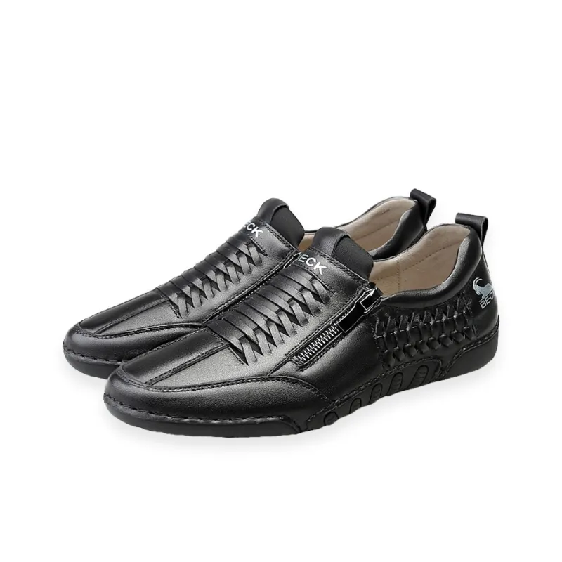BECK Men's Casual Shoes Men Low Top Black/White-4