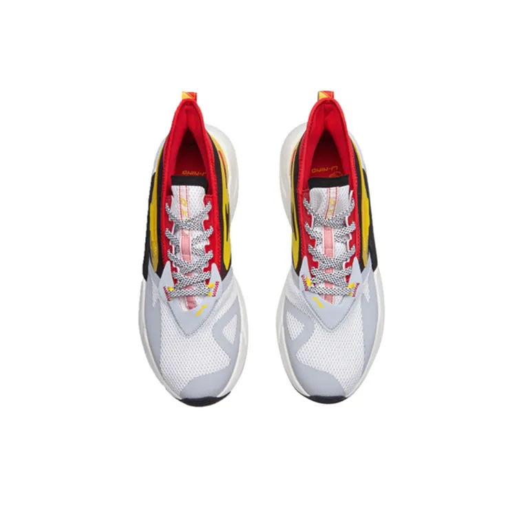 LiNing Exceed Cushioning Anti Slip And Wear Resistant Low Top Running Shoes Men's Vermilion-3