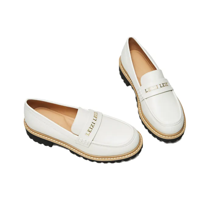 Lazi Loafers Women's Low Top Black/White-2