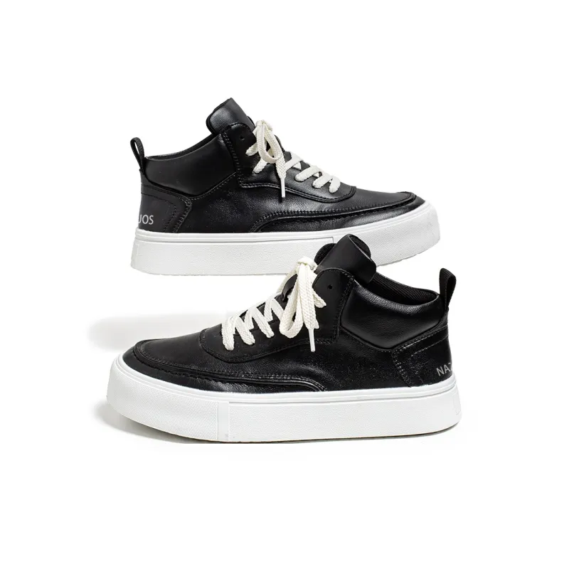 Rummaden Abrasion Resistant Mid Top Skateboard Shoes Men's-5