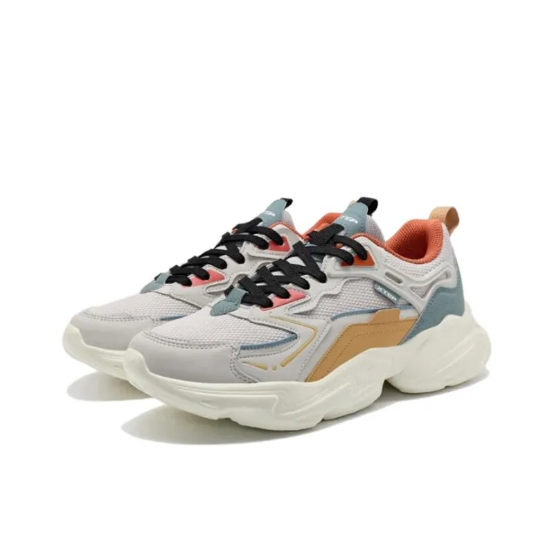 XTEP Slip Resistant, Abrasion Resistant, Breathable Low Top Sports Casual Shoes Men's Dove Gray-1