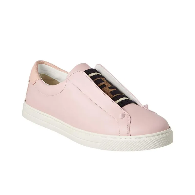 FENDI Low Top Stylish Skateboarding Shoes Women's Pink-2