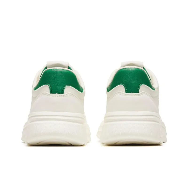 Anta Cushioning Anti Slip And Wear Resistant Low Top Sports Casual Shoes Women's White Green-3