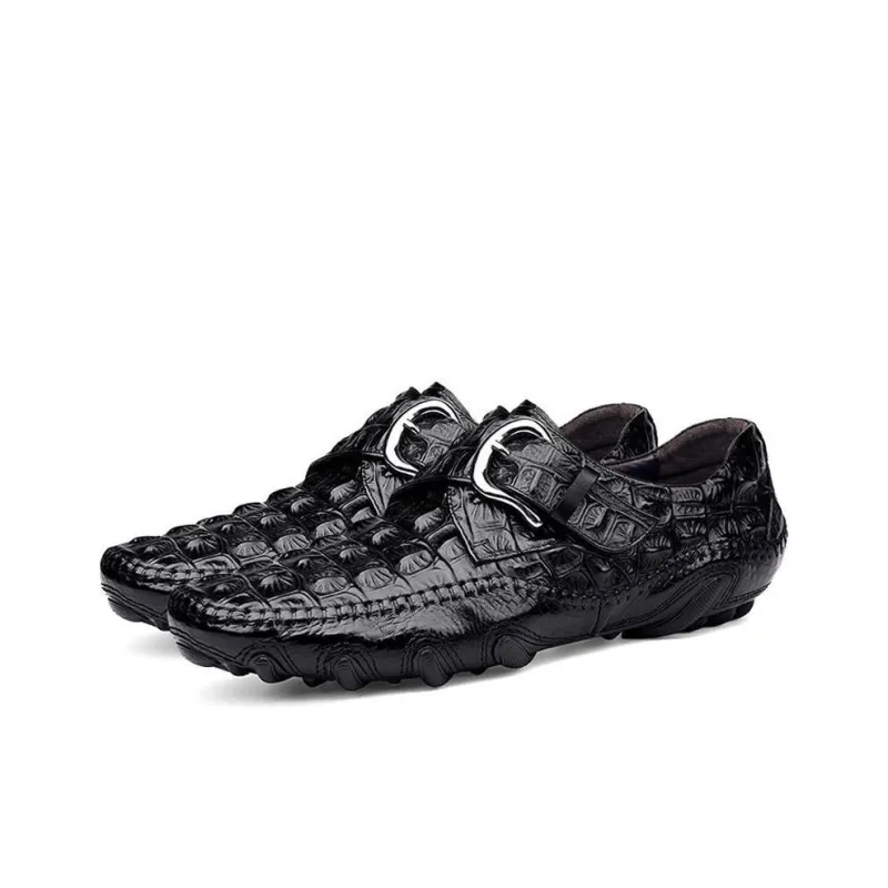 BOLE Gommino Loafers Men Black/Red-2