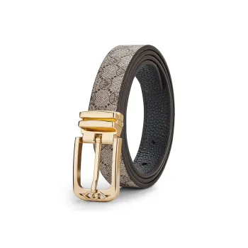 WilliamPOLO PVC/Cow Leather Belts Women's Width 2.4CM