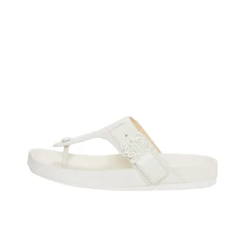 LOEWE Logo plaque Flat Leather Sandals