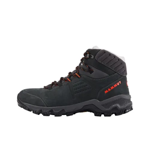 MAMMUT Mercury 4 Anti-Slip Wear-Resistant Mid-Top Trekking Shoes Men's Black
