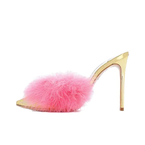 Sophia Webster Slide Slippers Women's Pink Gold