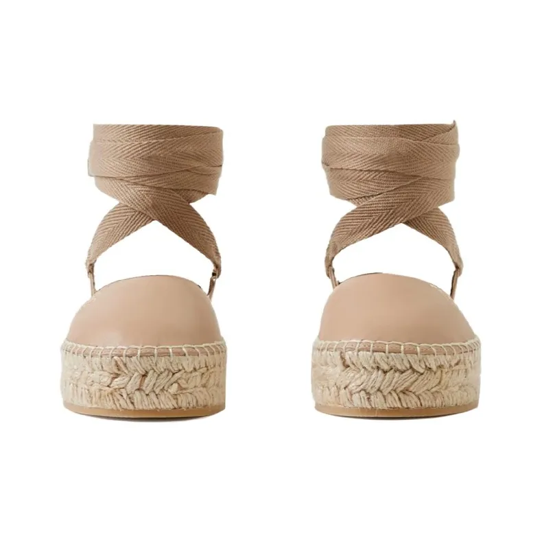 Burberry Casual Single Shoes Women's Nude-2
