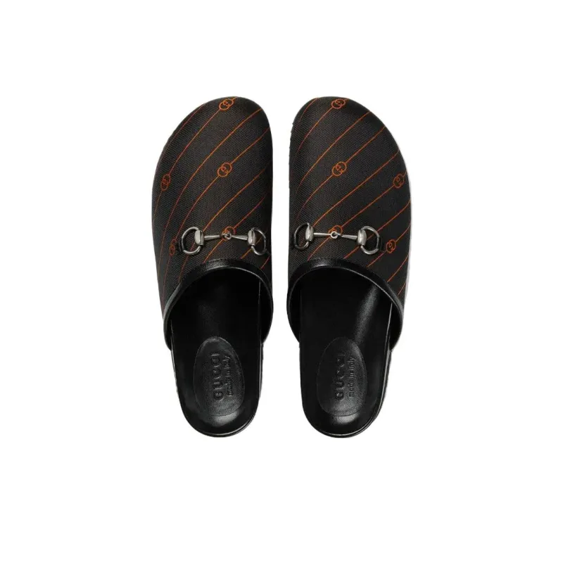 GUCCI Wrap-toe Slippers Men's Black-3