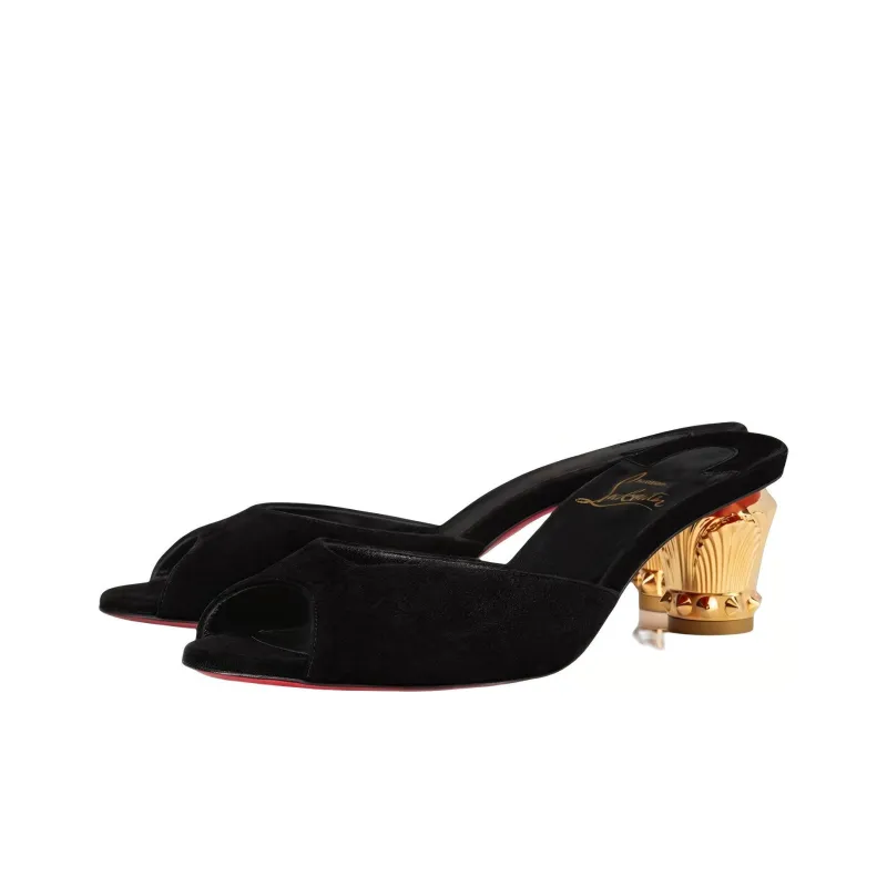 CL LUBOTING Stylish Sandal 5.5cm Women's Black-2