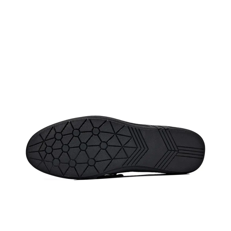 GZZ Driving Shoes Casual Shoes Men's Black-4