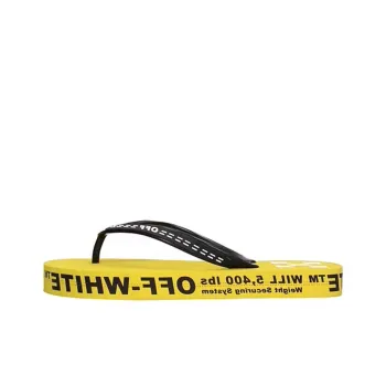 OFF-WHITE Slip-Resistant Flip Flops Men's Yellow