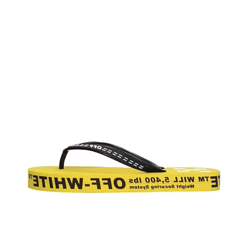 OFF-WHITE Slip-Resistant Flip Flops Men's Yellow-0