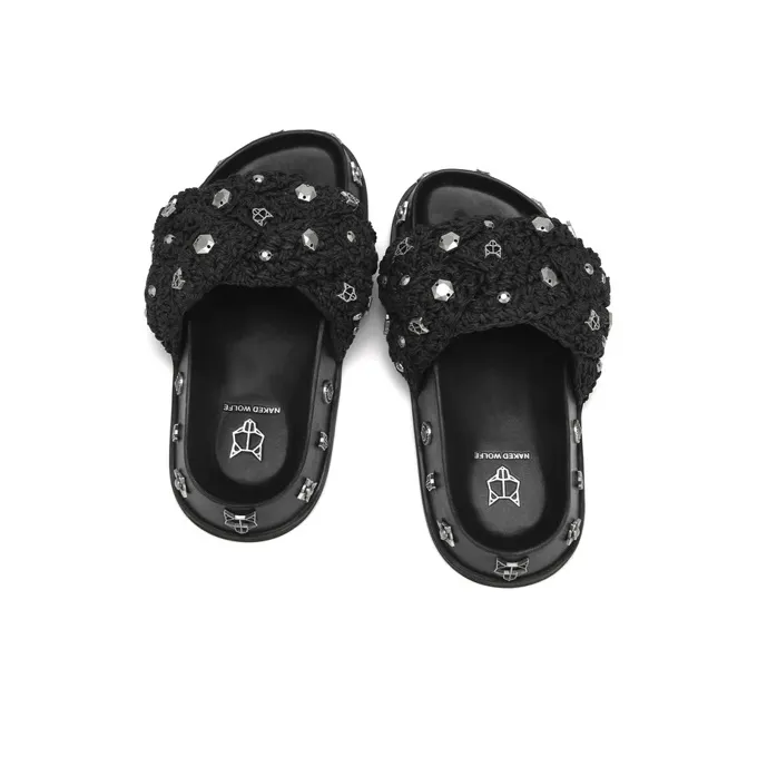 Naked Wolfe Vera Slip-Resistant Slide Slippers Women's Black-2
