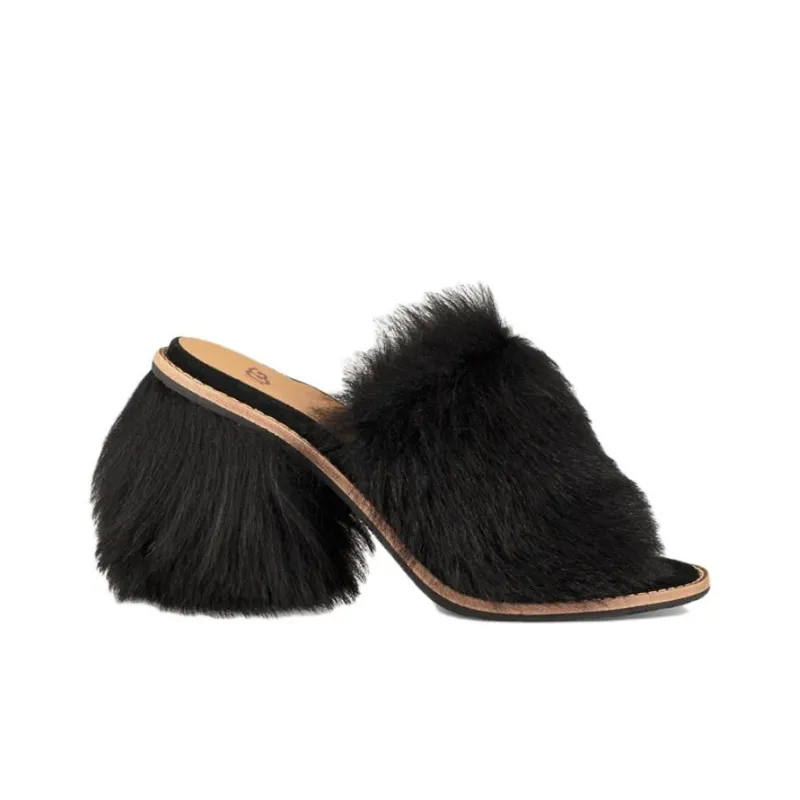 UGG Rubber Sole Slide Slippers Women's Black-1