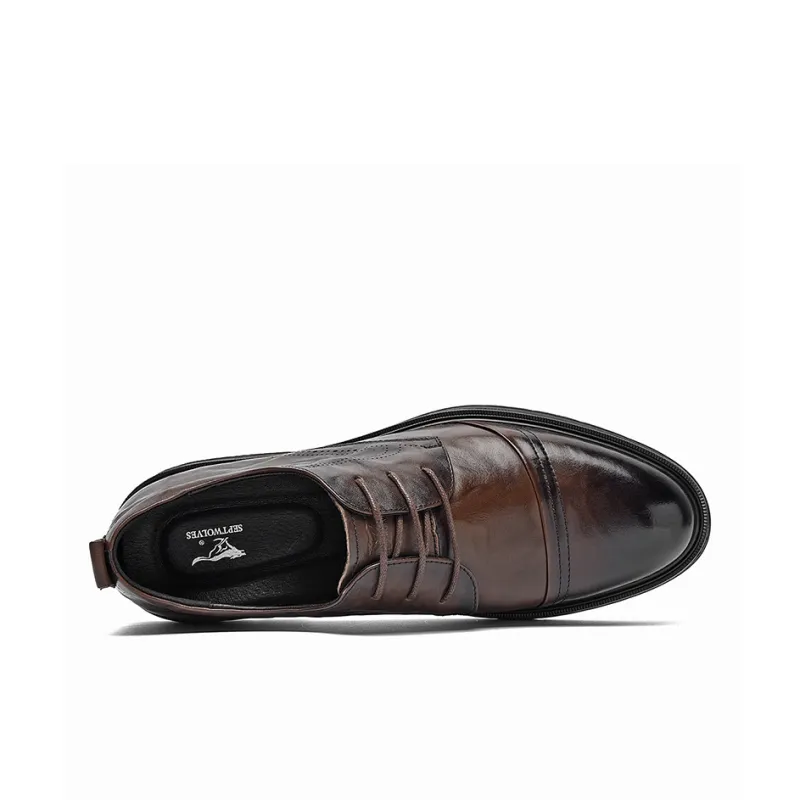 SEPTWOLVES Brock Leather Shoes Dress Shoes Men's Black-13