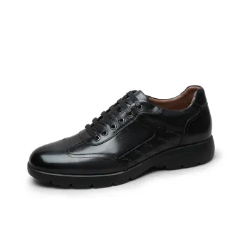 GOLDLION Lightweight Low Top Casual Shoes Men's Black Gray