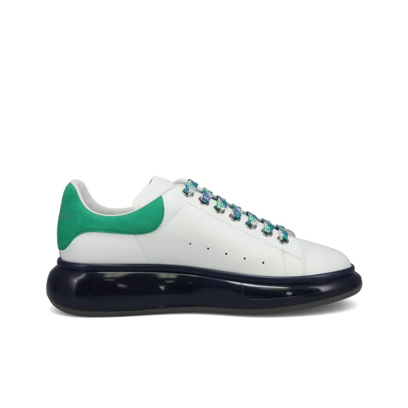 Alexander McQueen Oversized Sneaker Stylish Skateboarding Shoes Men's White Green-1