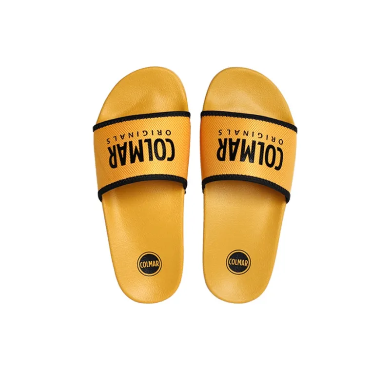 COLMAR Corma Casual Vacation Comfortable Versatile EVE Lightweight Soft Sole Slide Slippers Men's Yellow-3