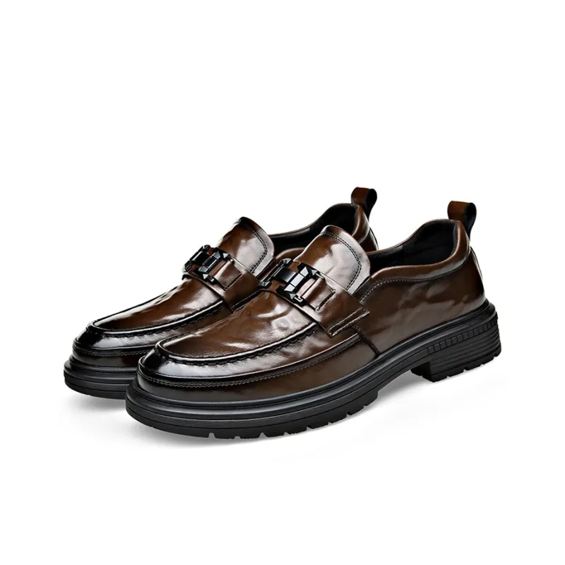 YEDANI Loafers Men Low Top Black-6