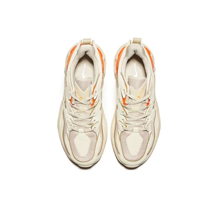 HENANBOWUYUAN x Erke Cushioning, Slip Resistant, And Abrasion Resistant Low Top Running Shoes Women's Brown Orange-2