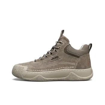 Jeep Wear-Resistant Mid-Top Outdoor Shoes Men's Gray