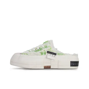 VESSEL G.O.P. Slip On 'Grass Tweed' Low Top Canvas Shoes Unisex Verdant Green