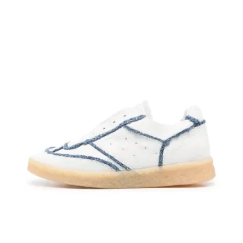 MM6 Maison Margiela Low Top Stylish Skateboarding Shoes Women's White Blue