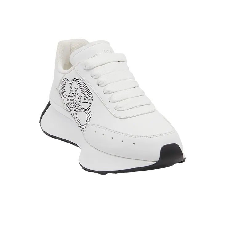 Alexander McQueen Sprint Runner White Black Women's-2