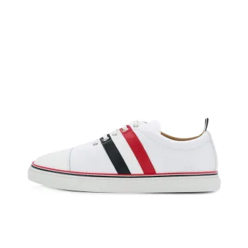 THOM BROWNE· Low Top Stylish Skateboarding Shoes Men's White Red