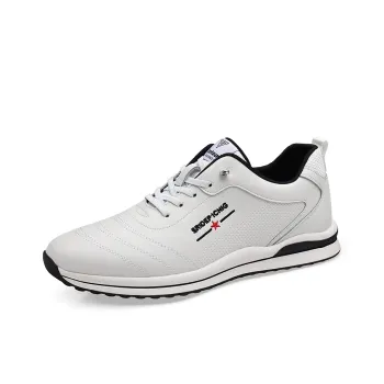 EGCHI Casual Shoes Men Mid Top Black/White