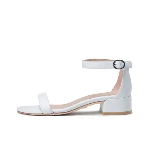 stuart weitzman Single-strap 40mm Leather Sandals