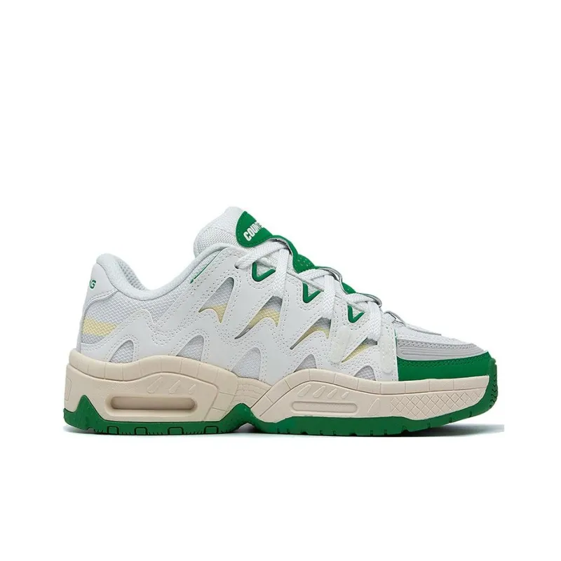 LiNing CF Tracing Honor 2.0 Durable Breathable Low Top Sports Casual Shoes Women's White Green-1